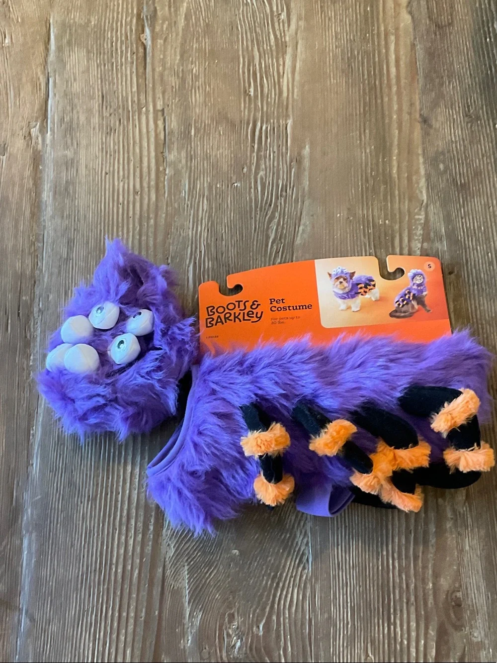 Boots & Barkley small Fuzzy Monster Pet Costume
